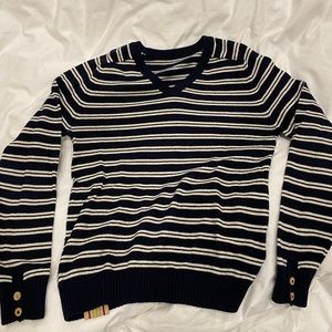 Navy/White Cashmere Sweater from Fred Segal